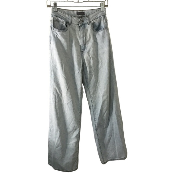 DL1961 Light Blue Flare & Wide Leg Jeans - Picture 2 of 10